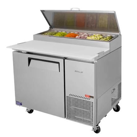 Turbo Air CTPR-44SD-N Pizza Prep 1 Door Fridge with Hood lid
