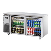 Turbo Air KGR15-2-N 2 Glass doors Underbench Fridge