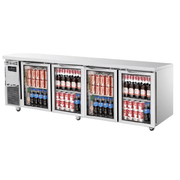 Turbo Air KGR24-4-N 4 Glass doors Underbench Fridge