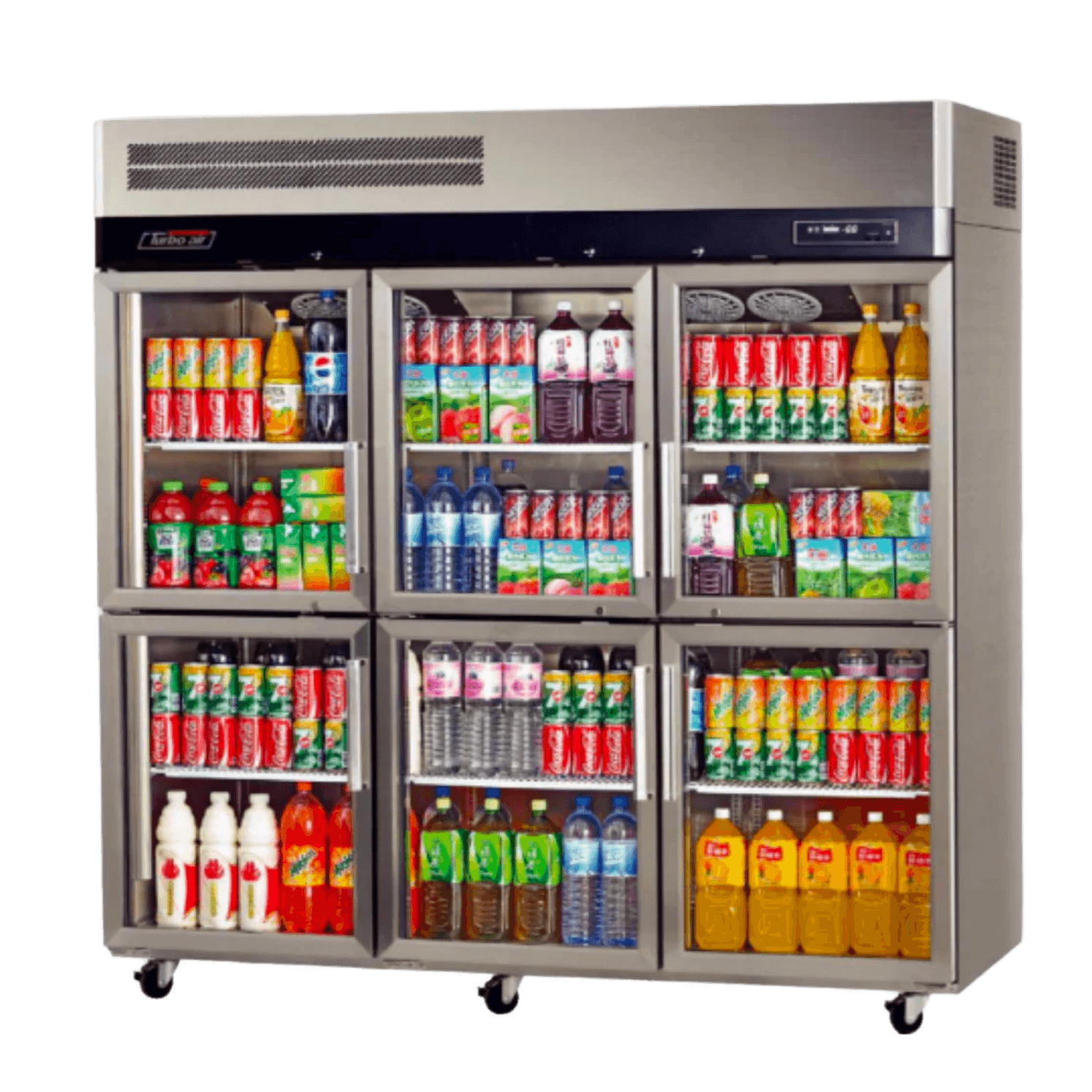 Turbo Air KR65-6G-N - 6 Half Glass doors Upright Fridge